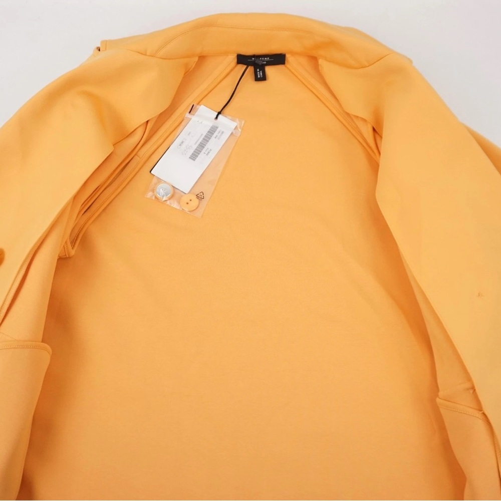 NWT [MaxMara] Weekend Women's Double-Breasted Light Coat Jacket Orange Women’s S - Picture 10 of 12